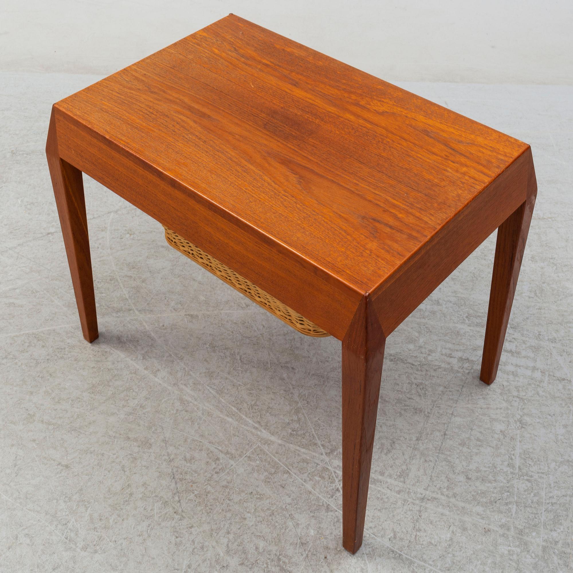 A 1950's teak sewing table by Severin Hansen.