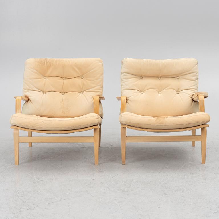 Bruno Mathsson, a pair of 'Ingrid' armchairs, Dux.