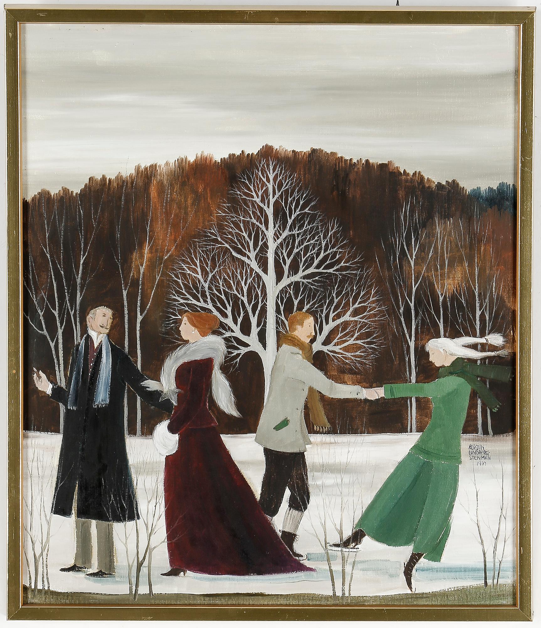 KERSTIN LUNDBERG-STENMAN, oljemålning, signerad och daterad 1977.