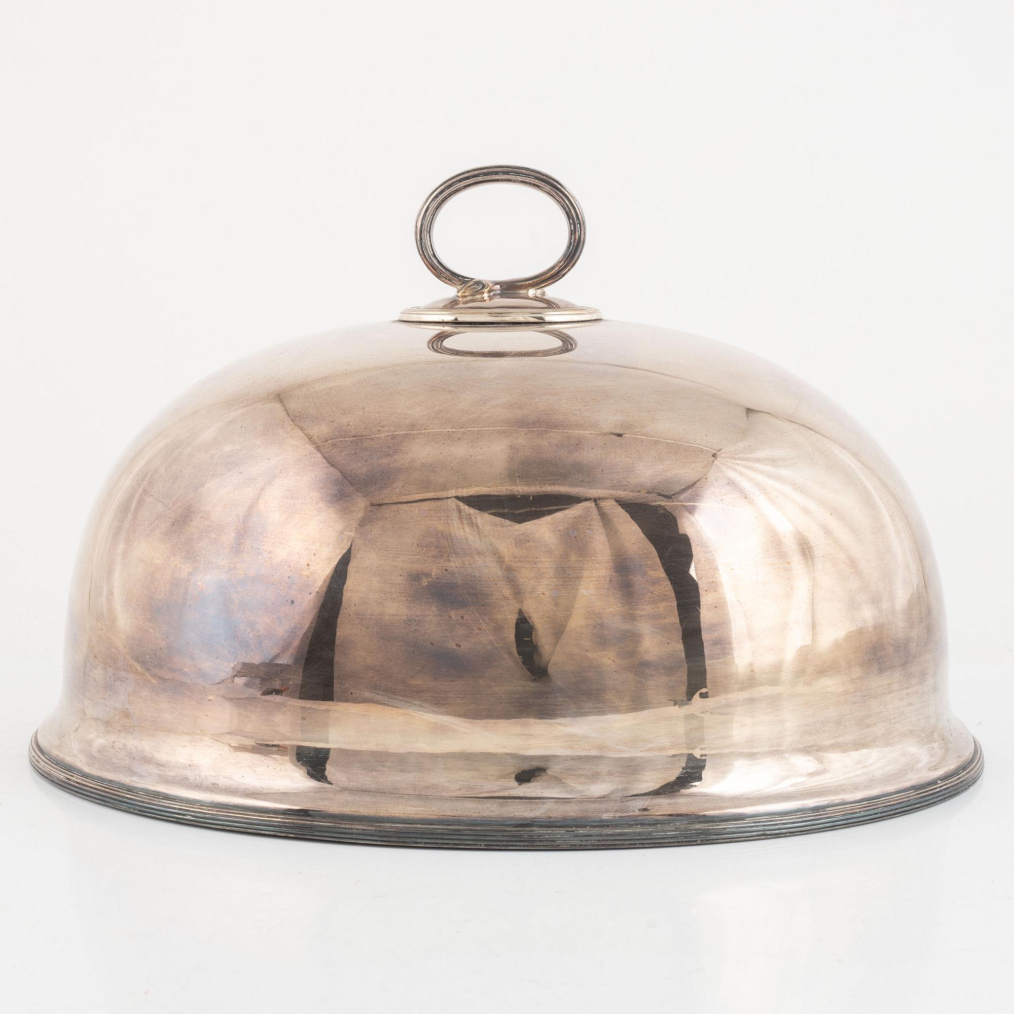 Stekhuvar, 2 st, pläter, England, omkring 1900.