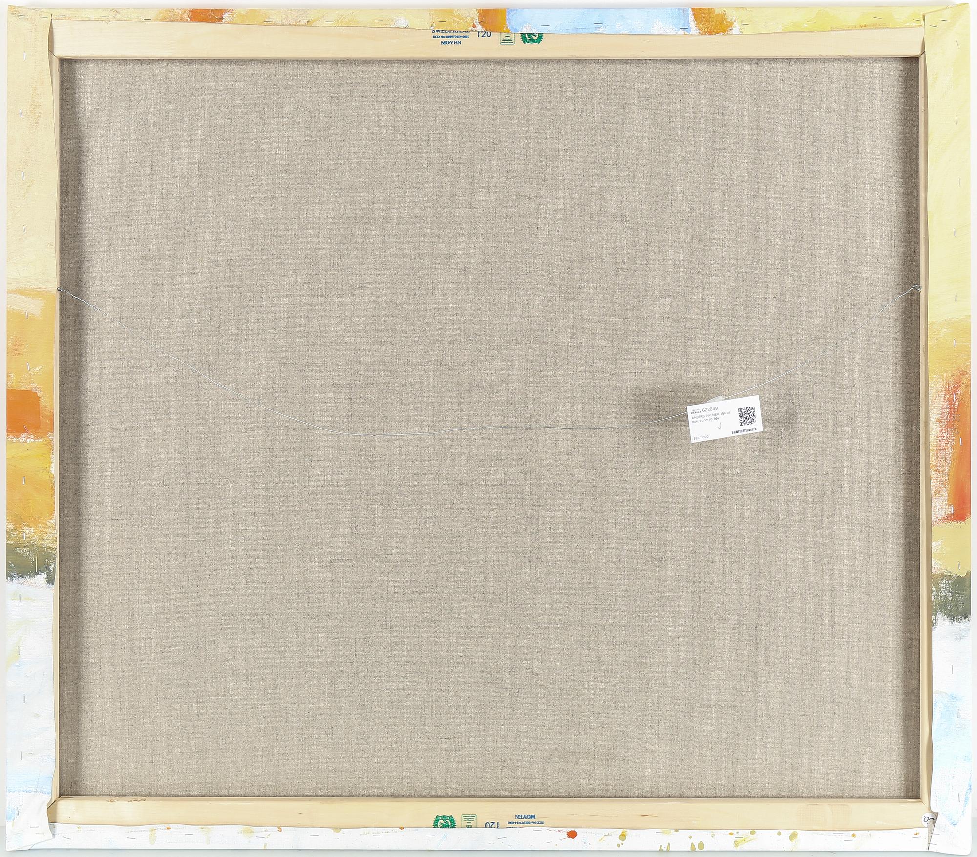 ANDERS PALMÉR, olja på duk, signerad.