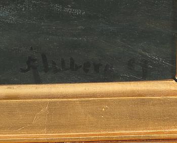 ARVID AHLBERG, olja på duk, signerad och daterad - 89.