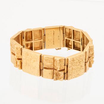 Björn Weckström, armband "Neliönmuodot/Quadrate forms", 18K guld, Lapponia.