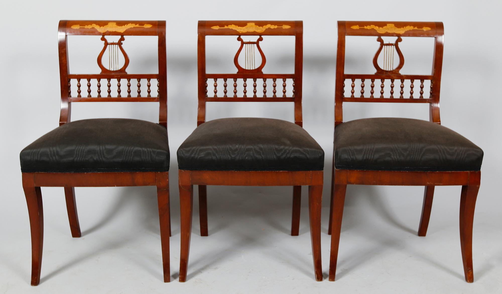 STOLAR, 6 st, senempire, 1800-talets mitt.