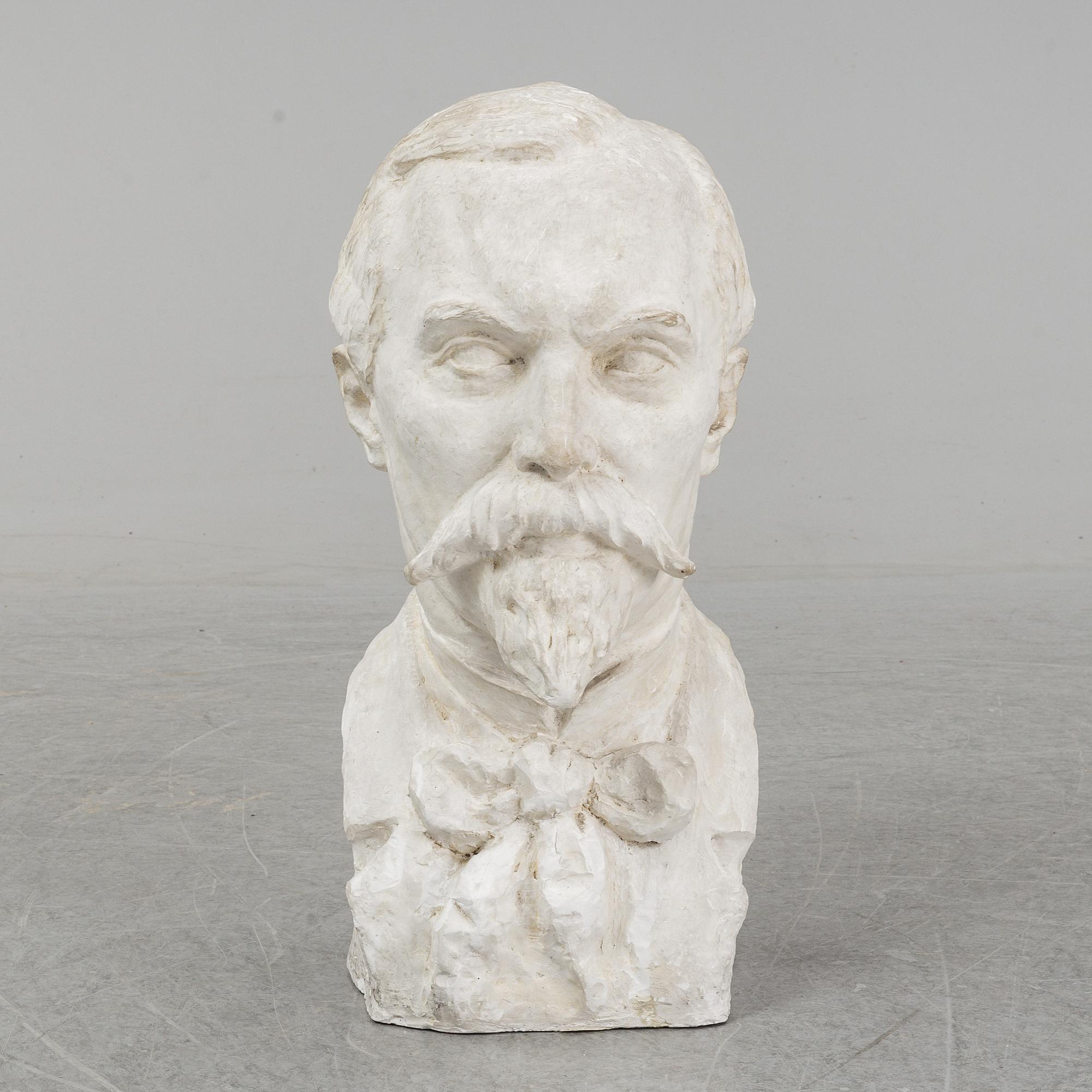 KNUT JERN, a signed plaster sculpture.