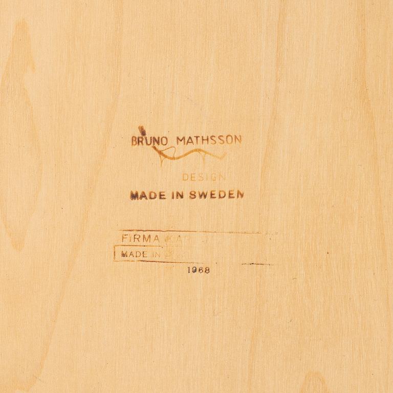Bruno Mathsson, Coffee table, Firma Karl Mathsson, Värnamo, 1968.