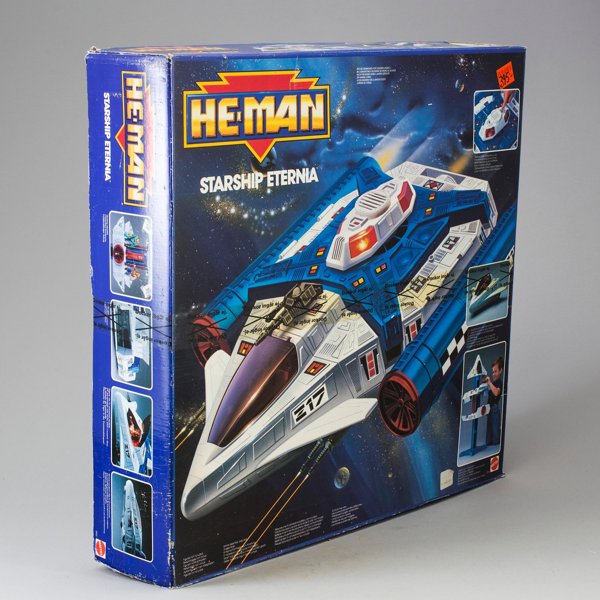 A He-Man "Starship Eternia" in unopened box by Mattel 1989.