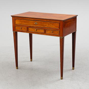 A Swedish late gustavian sewing table, late 18th century.