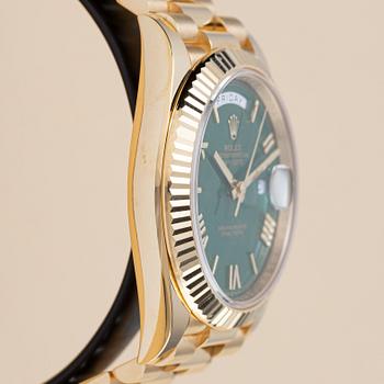 Rolex, Day-Date 40, "Money Green Dial", ca 2024.