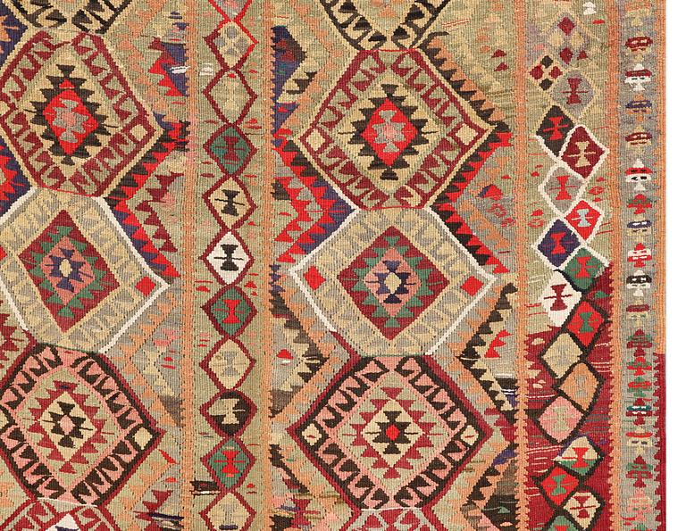 Matta, Persisk Nomad Kelim, ca 381 x 185 cm.