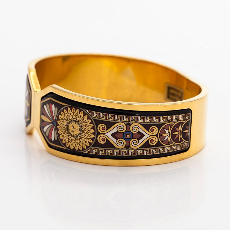 Michaela Frey, armband och halssmycke, förgylld metall, emalj.