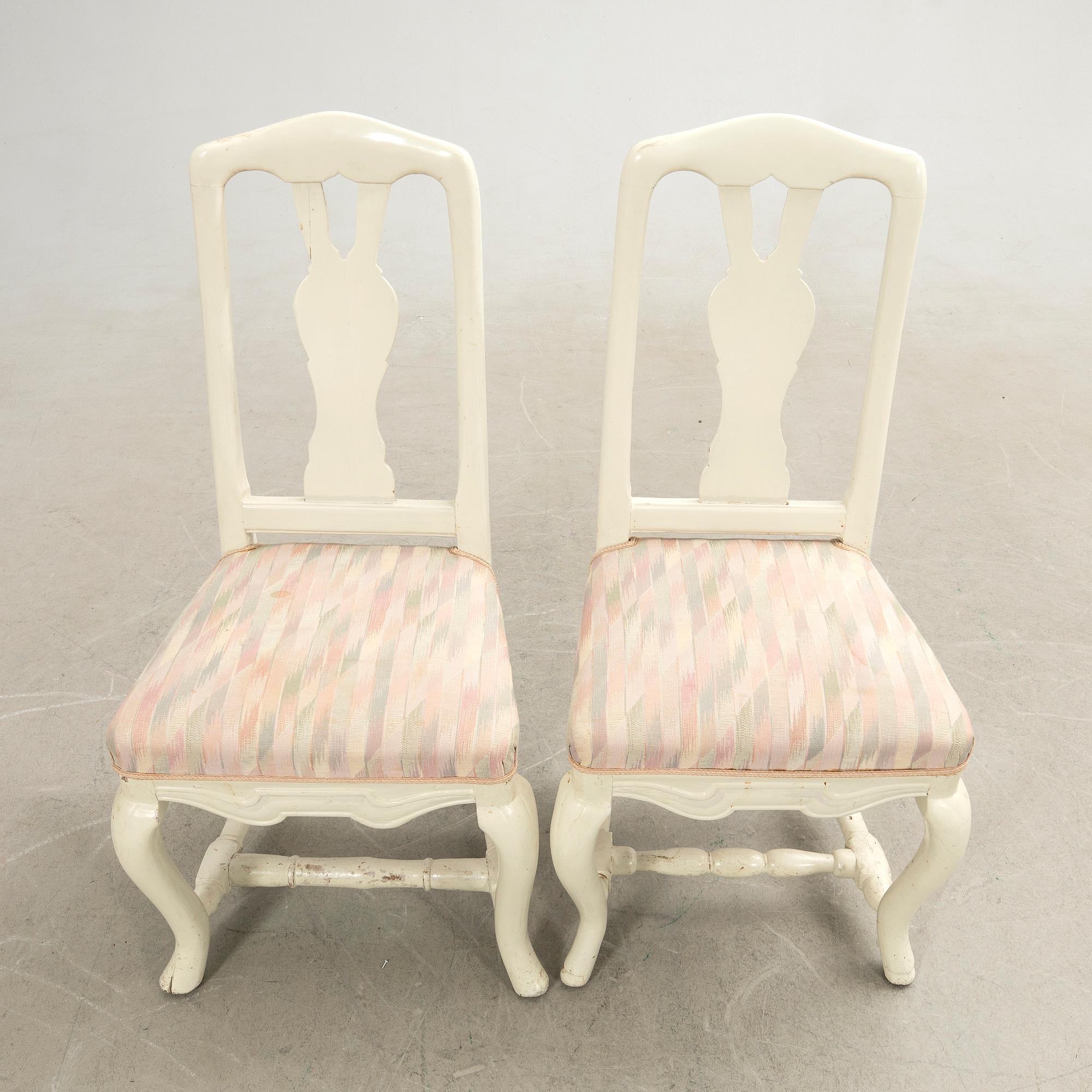 Chairs, a pair, late Baroque.