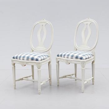 STOLAR, 1 par, gustaviansk stil, 1900-talets senare del.