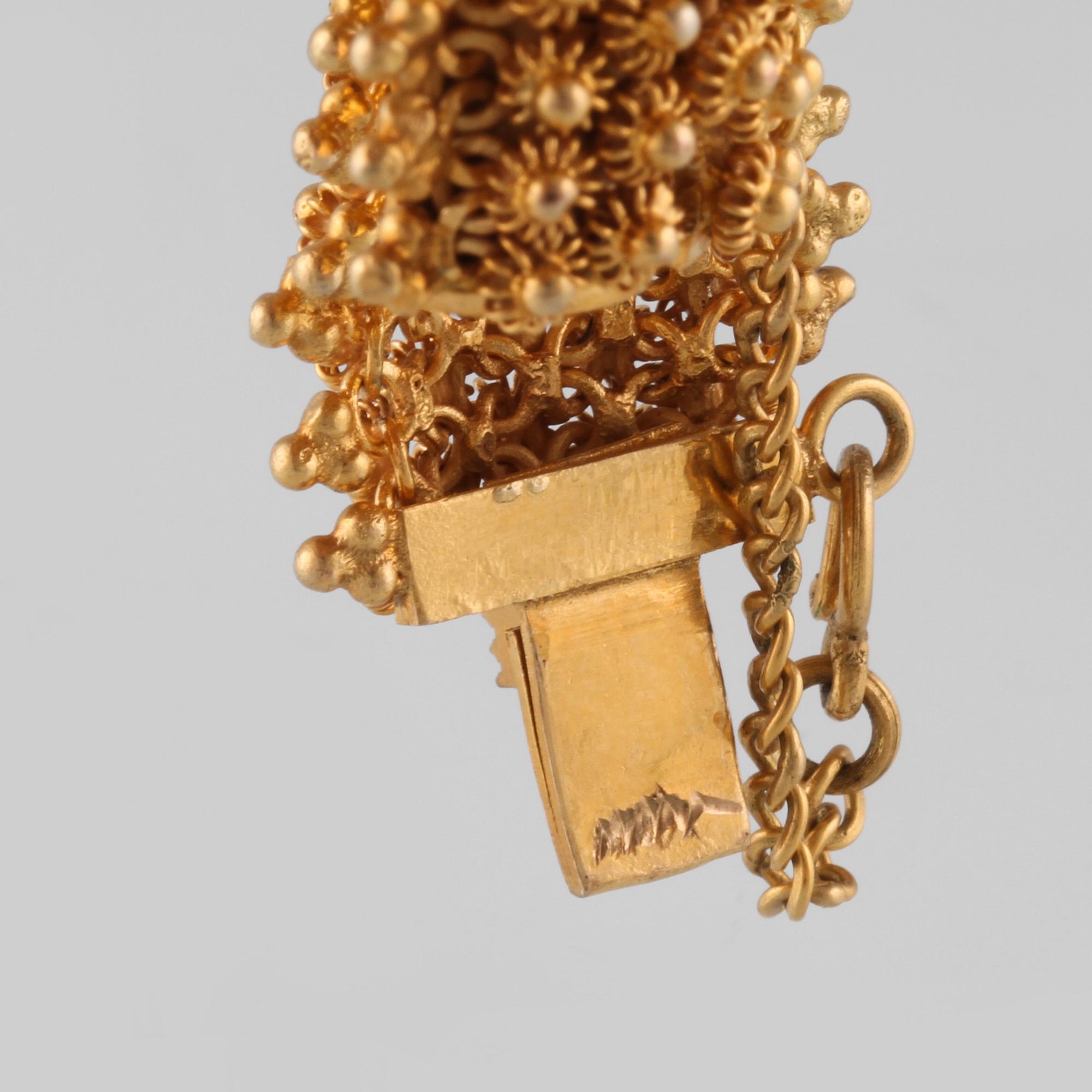 ARMLÄNK, 18K guld. Vikt 31,6 gram.