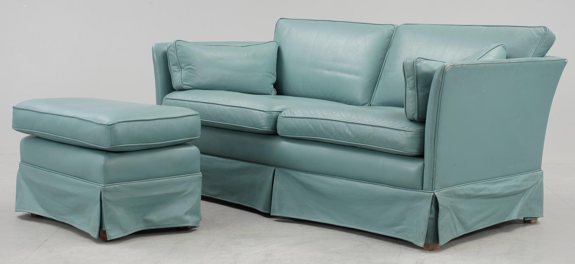 SOFFA och FÅTÖLJ med FOTPALL, Arne Norell, 1900-tal.