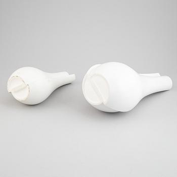 Wilhelm Kåge, two "Surrea" ceramic vases, Gustavsberg, Sweden, possibly prototypes.