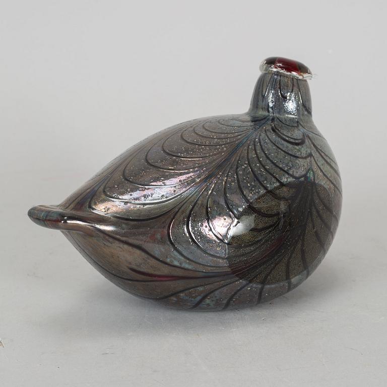 OIVA TOIKKA, a glass sculpture of a bird, Nuutajärvi Notsjö, Finland.