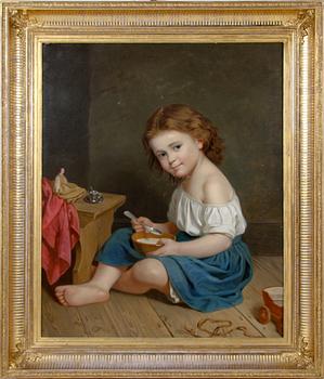 AMALIA LINDEGREN, efter, olja på duk. 1800-tal.