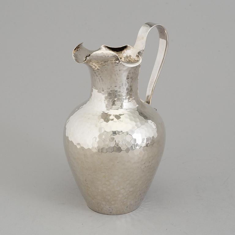 A Danish silver wine jug, maker's mark Michelsen, Copenhagen 1896.