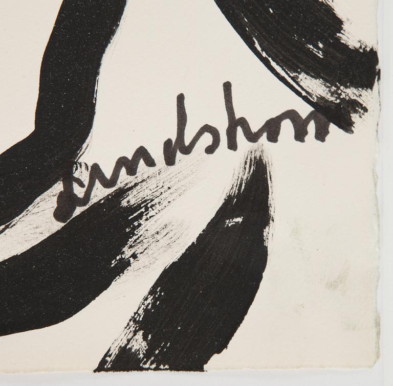 Bengt Lindström, gouache, signed.