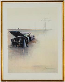 ULF WAHLBERG, färglitografi, 1979, signerad 79/250.