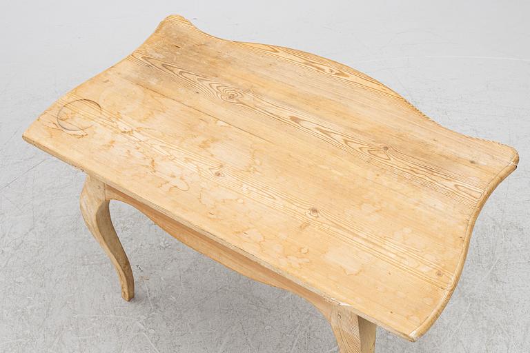 A Swedish rococo table, later part 18th century.
