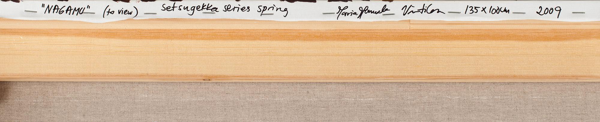 MARIA MANUELA VINTILESCU, vinyl på duk, signerad och daterad 2009 a tergo.