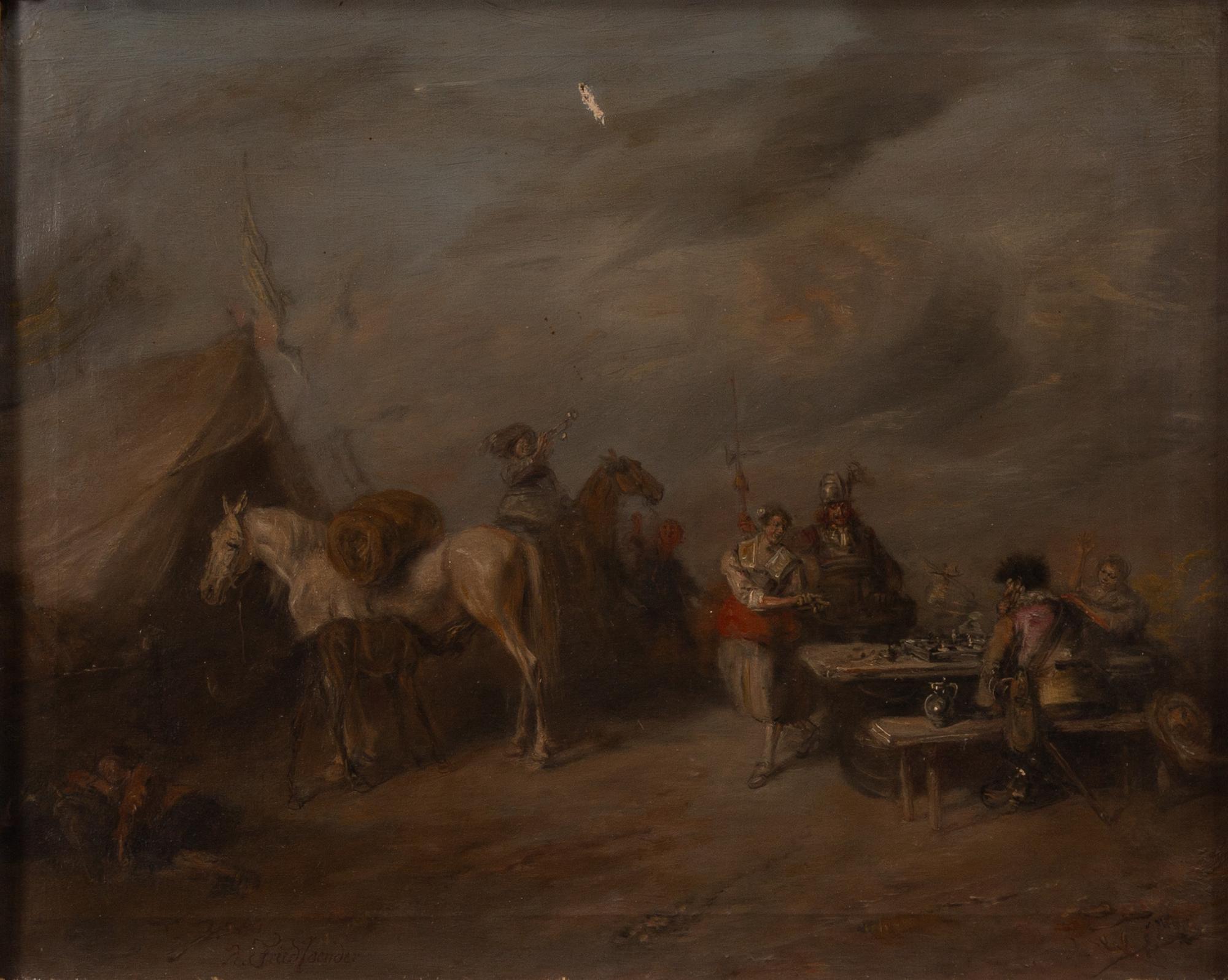 Alfred Friedländer von Malheim, I fältlägret.