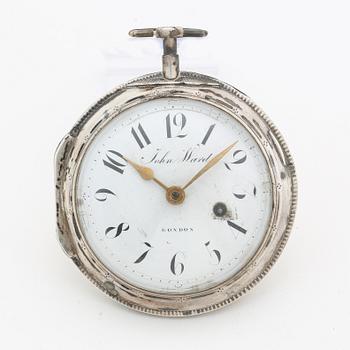 JOHN WARD, pocket watch, 65 mm,