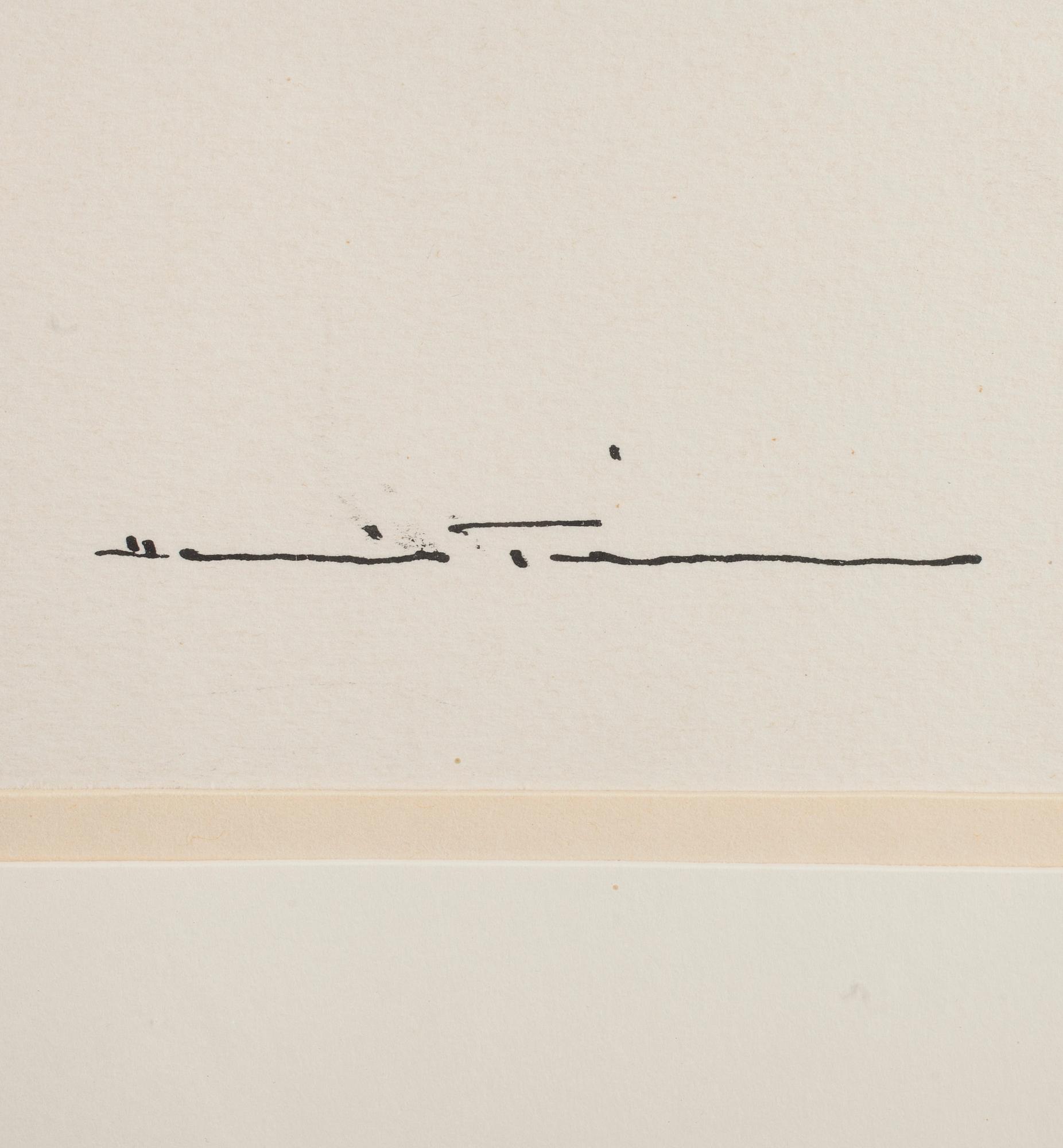 HENRIK TIKKANEN, tusch och akvarell, signerad.