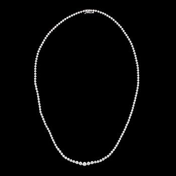 COLLIER, 18 k vitguld, briljantslipade diamanter totalt 3.00 ct.