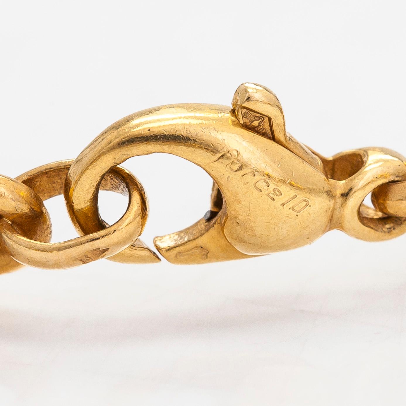 Halsband, "Force 10", 18K guld och stål. Fred, Paris 1980-tal.