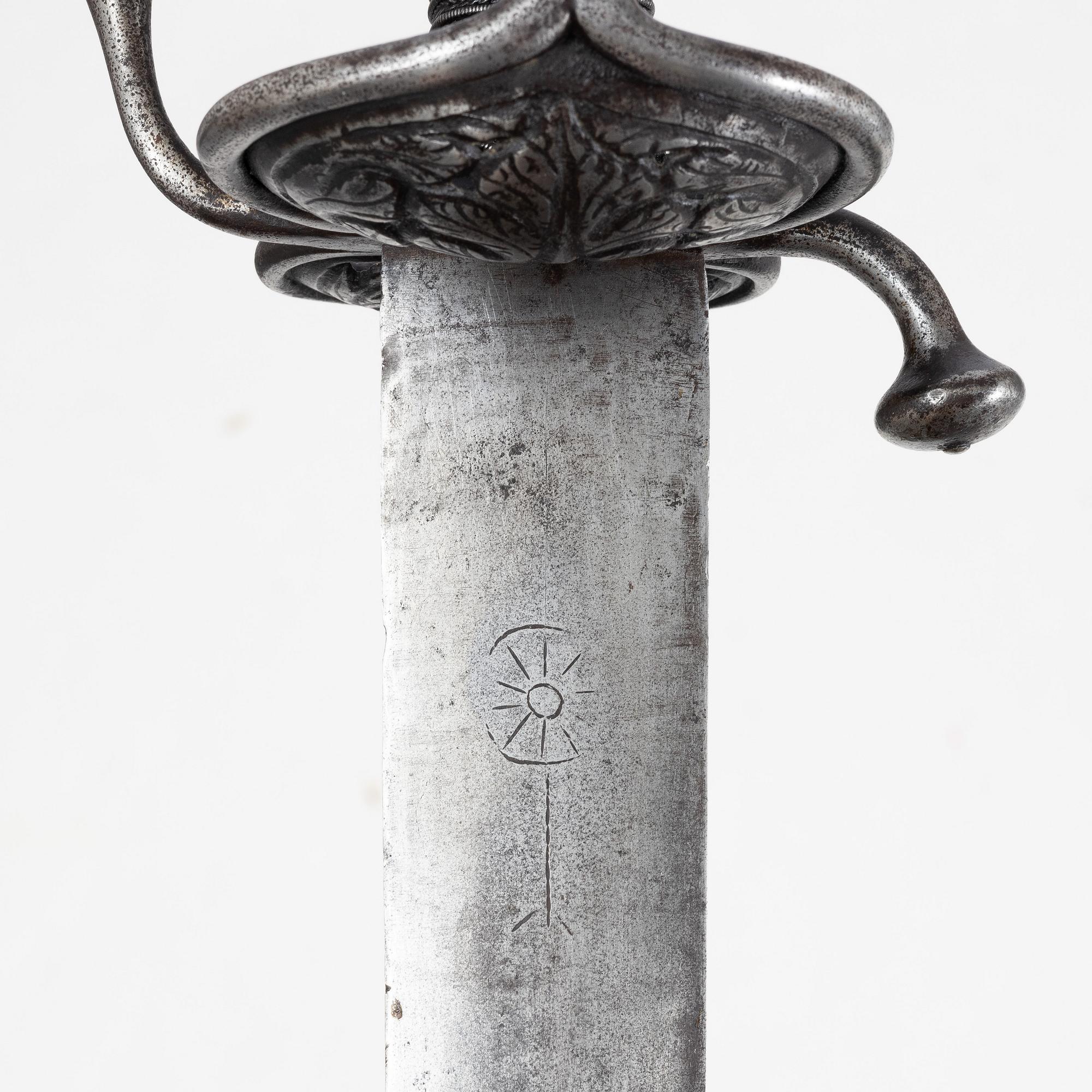 Värja, schwedendegen-typ, 1600-tal.