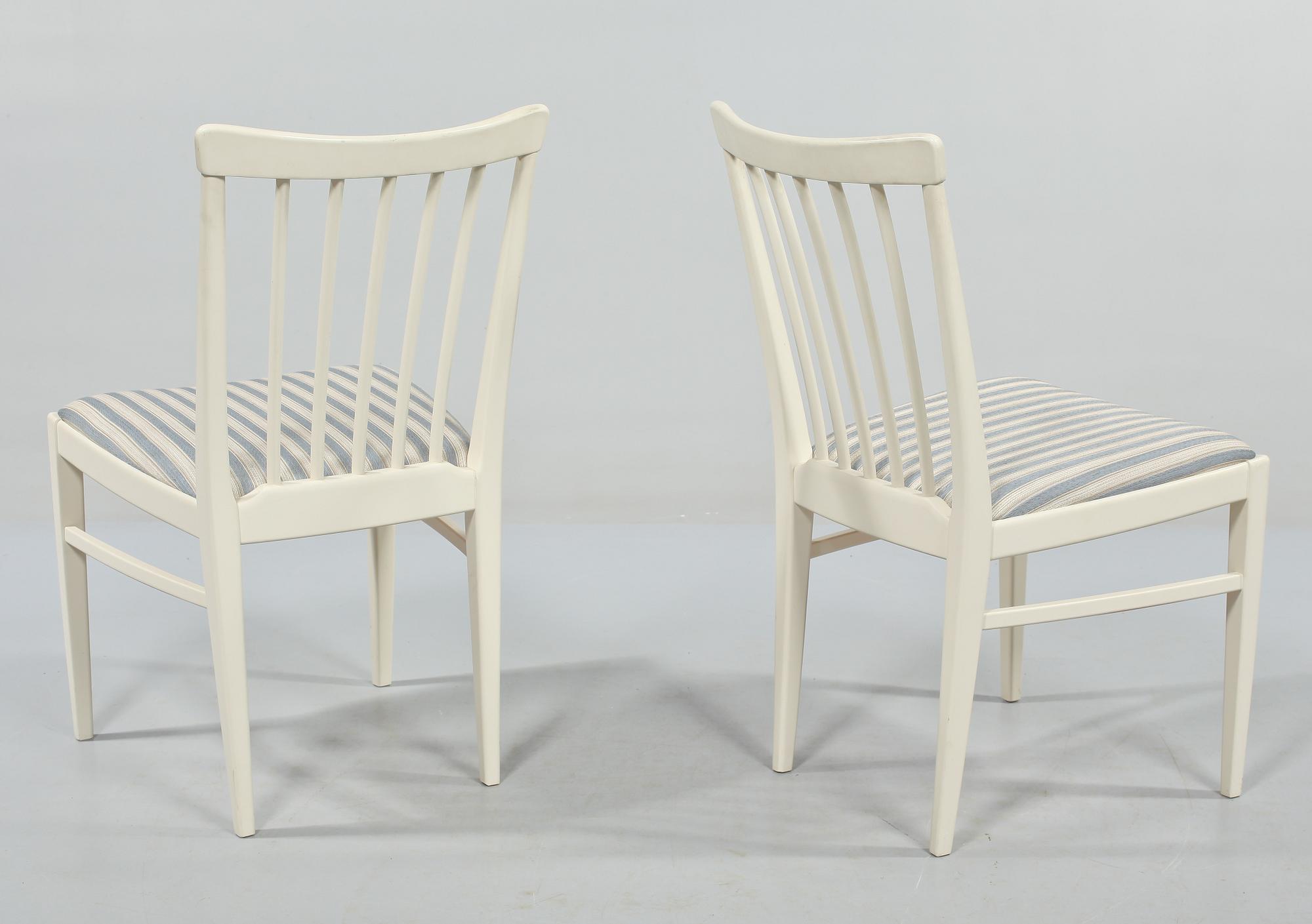 STOLAR, ett par, "Herrgården", Carl Malmsten, Bodafors, 1960-tal.