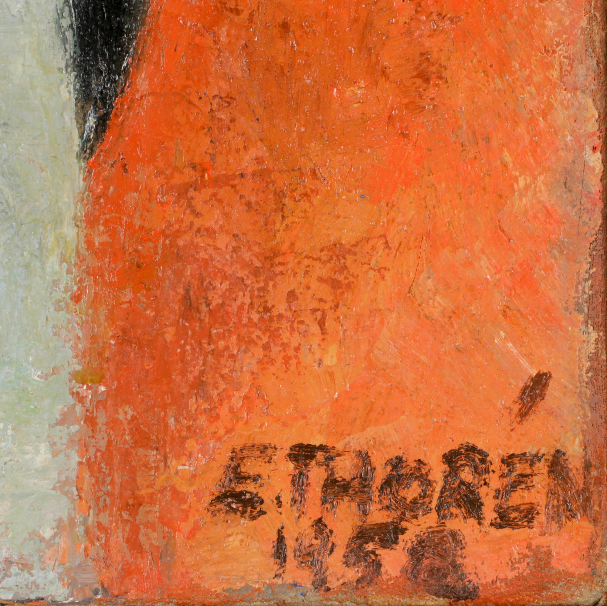 ESAIAS THORÉN, olja på duk. Signerad E. Thorén och daterad 1958.