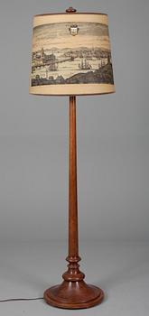 GOLVLAMPA, mahogny, 1920-tal.