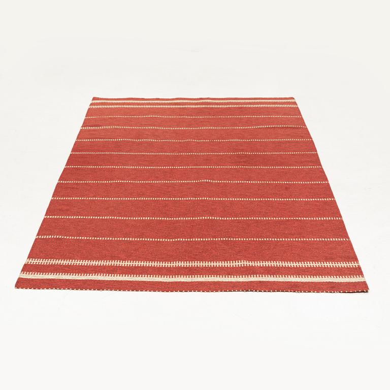 A Swedish flat weave rug, c. 310 x 190 cm.