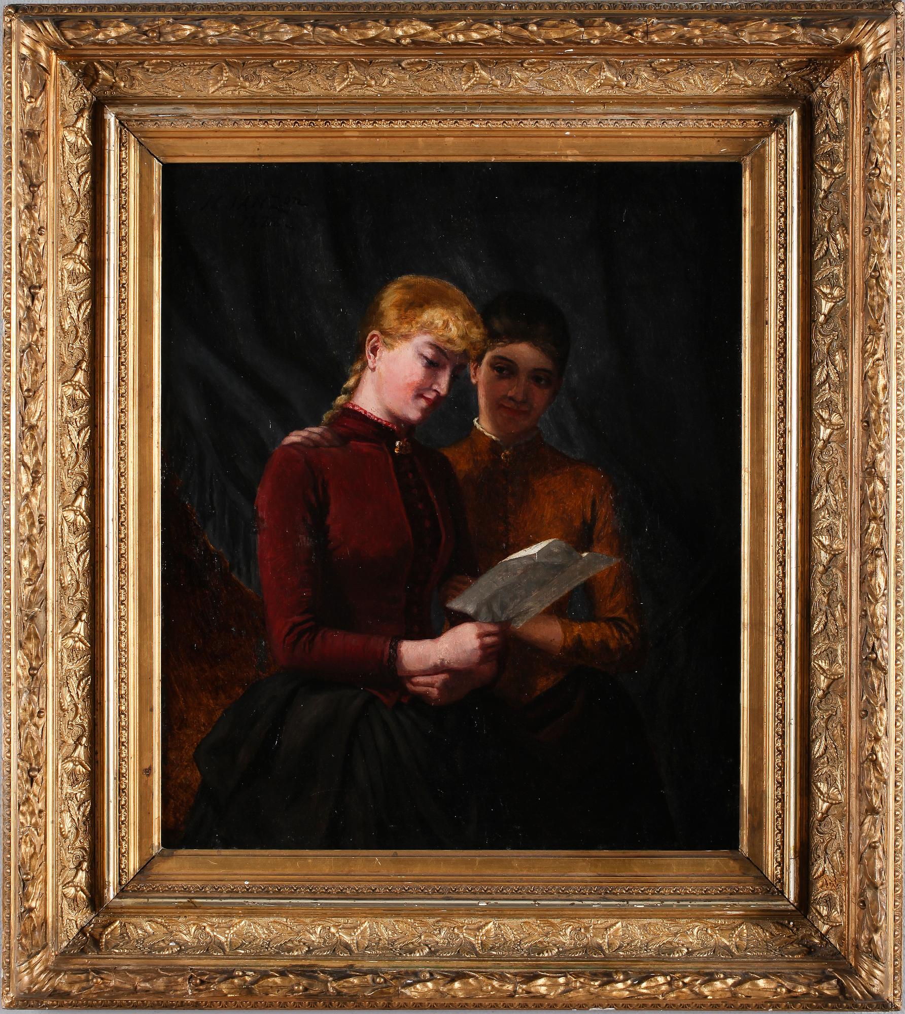 NILS JANZON, olja på duk, signerad och daterad 1888.