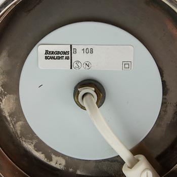 Bordslampor, ett par, modell "B-108", Bergboms, 1960/70-tal.