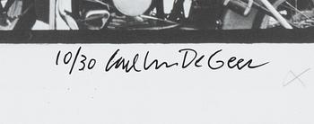 Carl Johan De Geer, photo, signed 10/30.