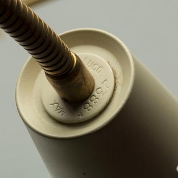 VÄGGLAMPOR, 3 st, märkt "Luco", 1900-talets andra hälft.