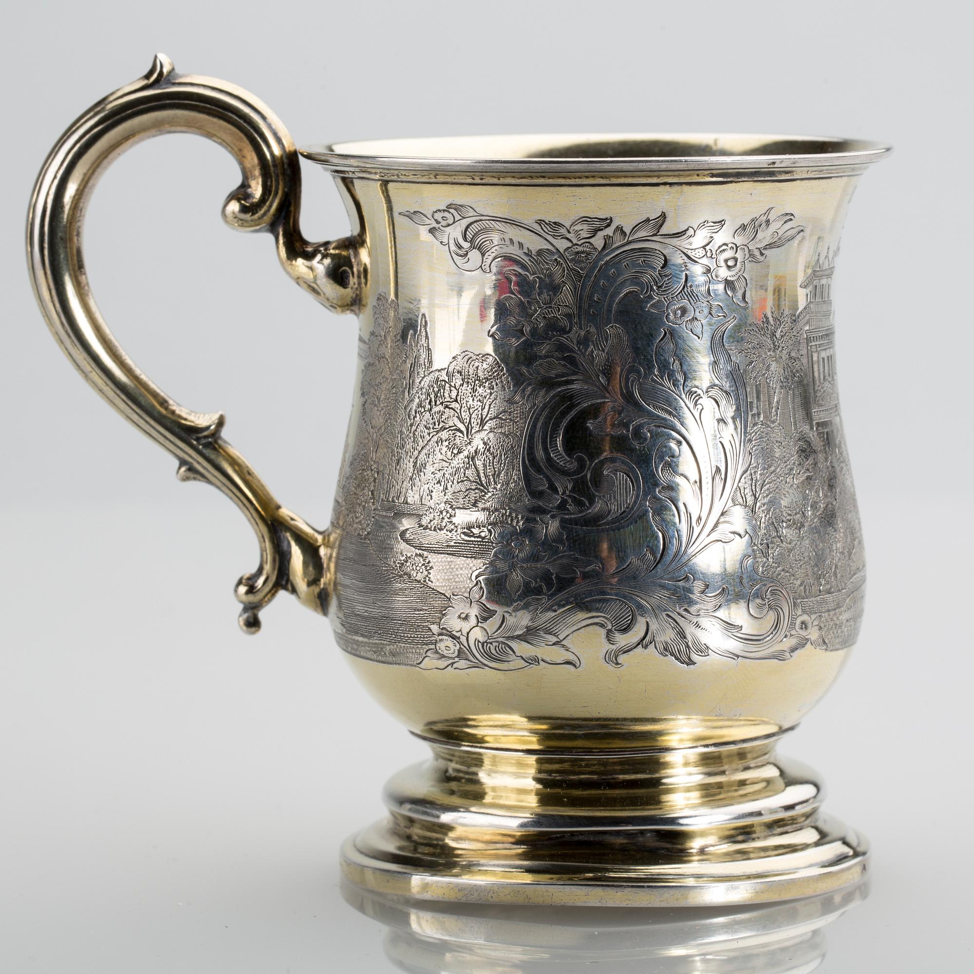 TEMUGG, silver. Ryssland, S:t Petersburg, 1847. Vikt ca 172.