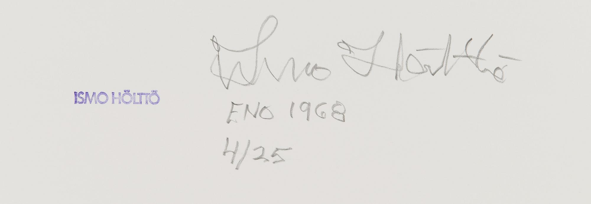 Ismo Hölttö, fotografi, pigmentavdrag, ed. 4/25, signerad och stämplad a tergo.