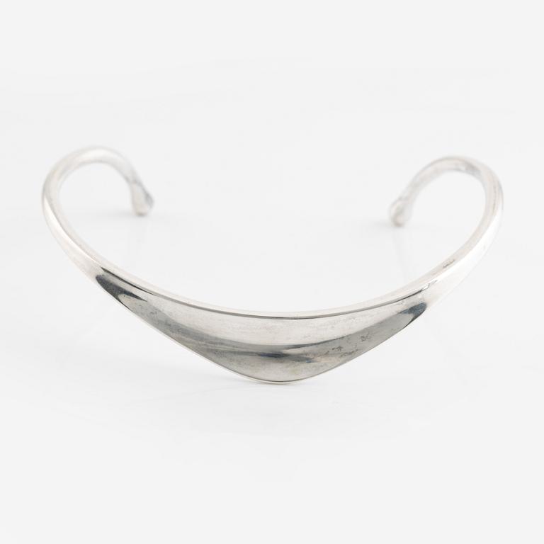 Bent Knudsen, halsring, sterling silver, Danmark.