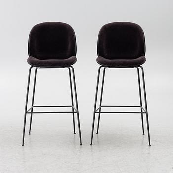 GamFratesi, Bar stools, a pair, "Beetle Bar Chair", Gubi, Denmark.