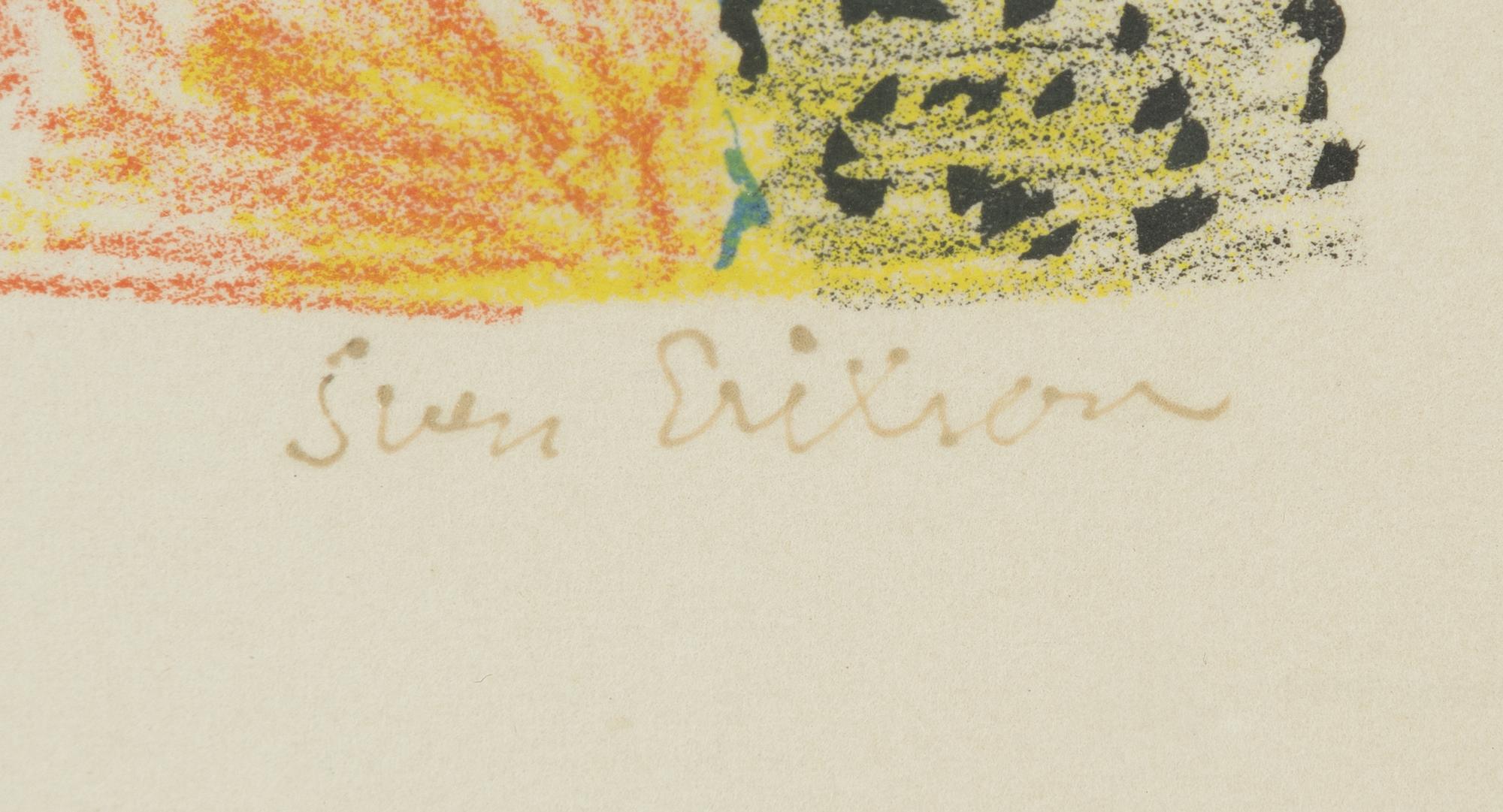 Sven X:et Erixson, a signed litograph, numbered 40/75.