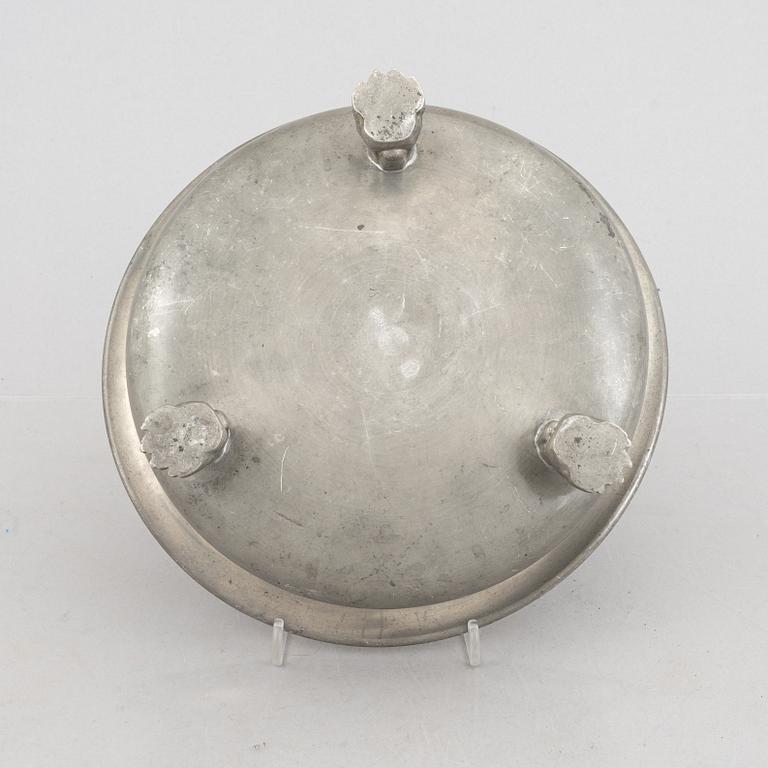 Estrid Ericson & Anna Petrus, a pewter bowl for Svenskt Tenn, model no A470, Stockholm 1929.