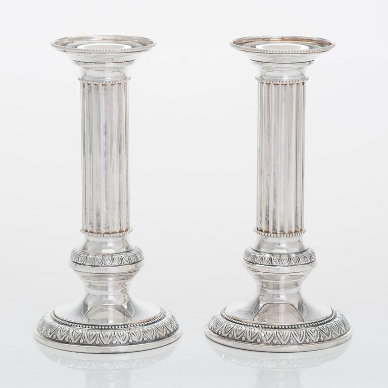 A pair of silver candlesticks, Kultateollisuus, Turku 1996.