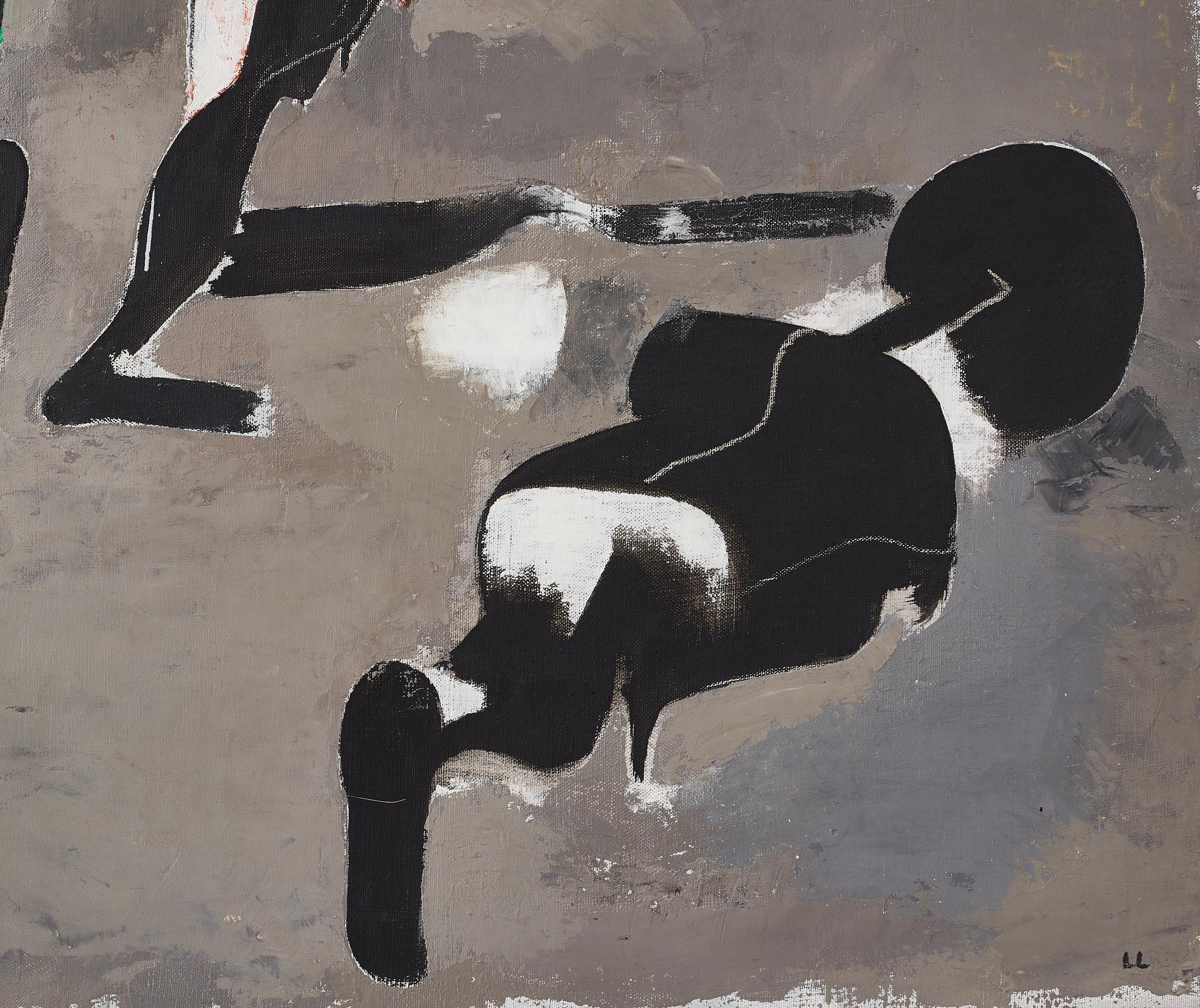 Lage Lindell, oil on canvas, signed.
