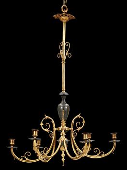 LJUSKRONA, Ny Louis XVI, 1800-talets sista fjärdedel. H. 80.